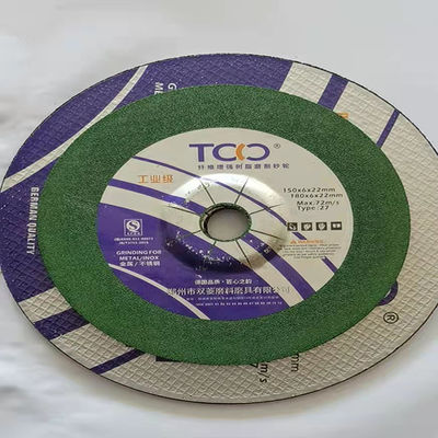 গুণ  150mm 6mm Resin Cutting Disc TCO Metal Inox Grinding Wheel Sharpness কারখানা